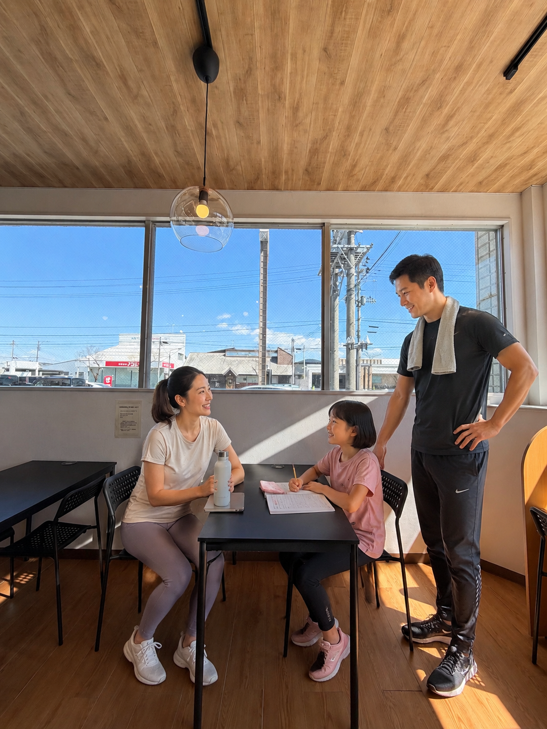 家族みんなで週末トレーニング